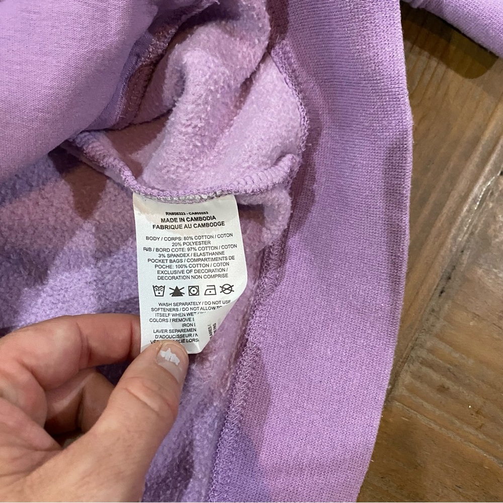 Girls lilac Nike hoodie - Picture 5 of 9